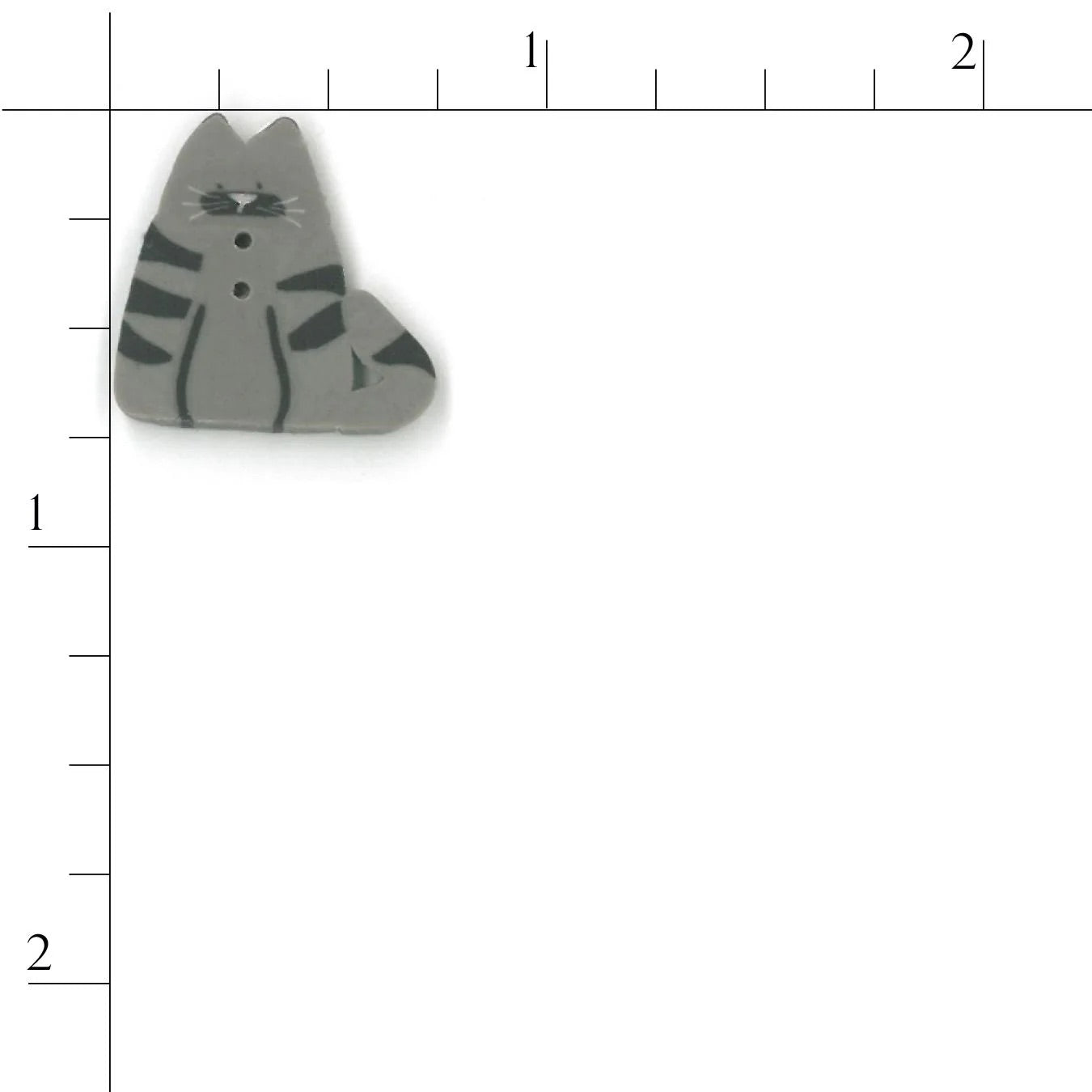 small tabby cat, 1206.S- Just Another Button Comapny