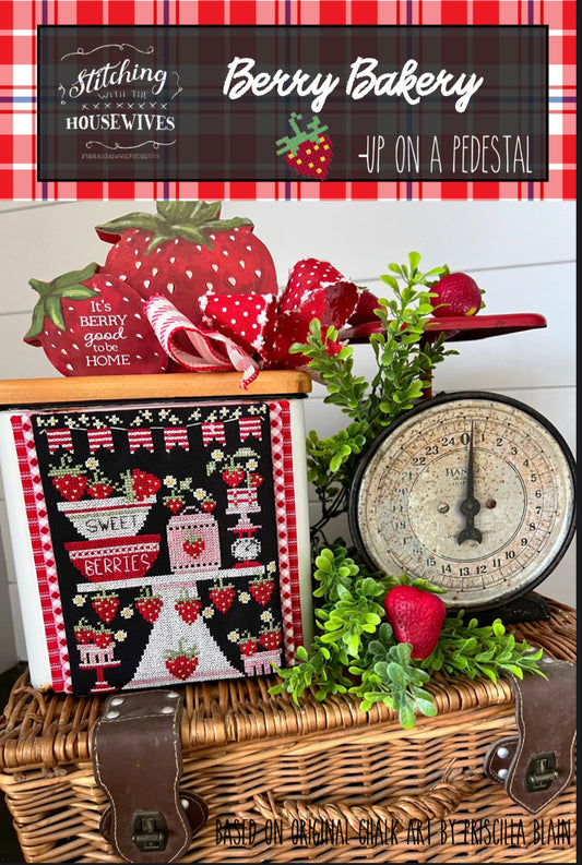 Berry Bakery -Up on a Pedestal series- Stitching with the Housewives