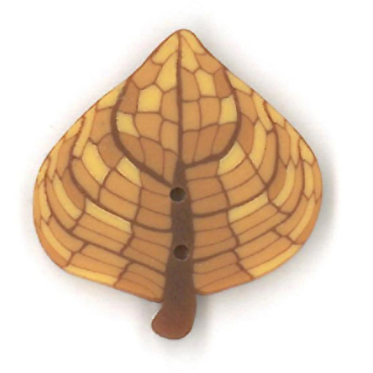 2247.L large aspen leaf, Just Another Button Company