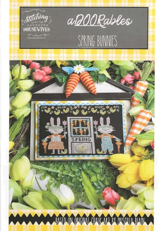 Spring Bunnies aDOORables by Stitching with the Housewives