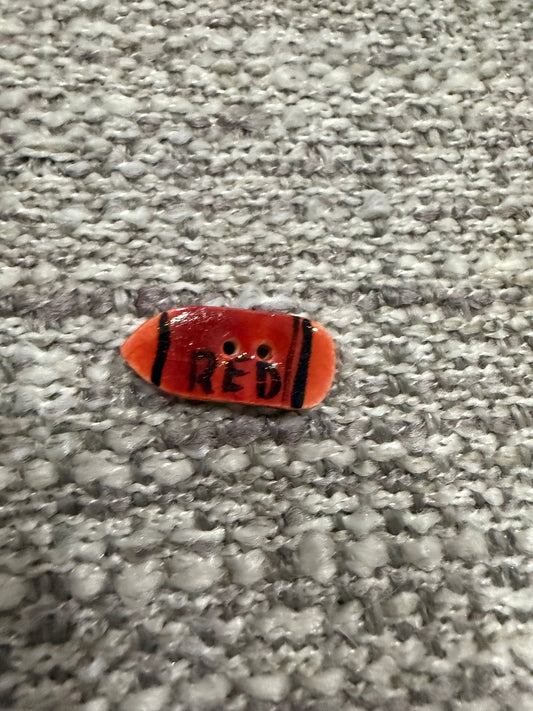 Crayon, red button Mill Hill