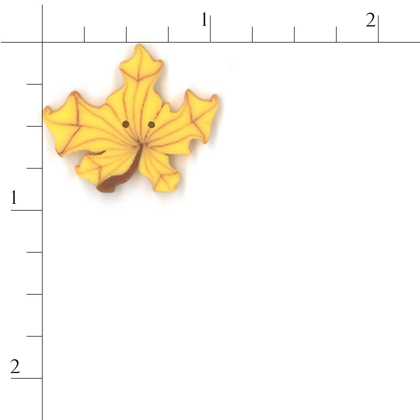 2274.L large, yellow maple leaf, Just Another Button Company