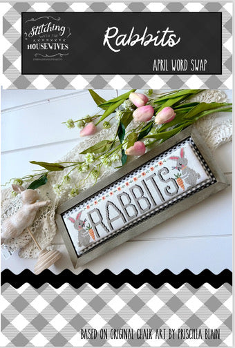 Rabbits -April Word Swap Stitching with the Housewives