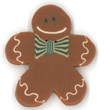 4457.L large, Fred gingerbread man, Just Another Button Company