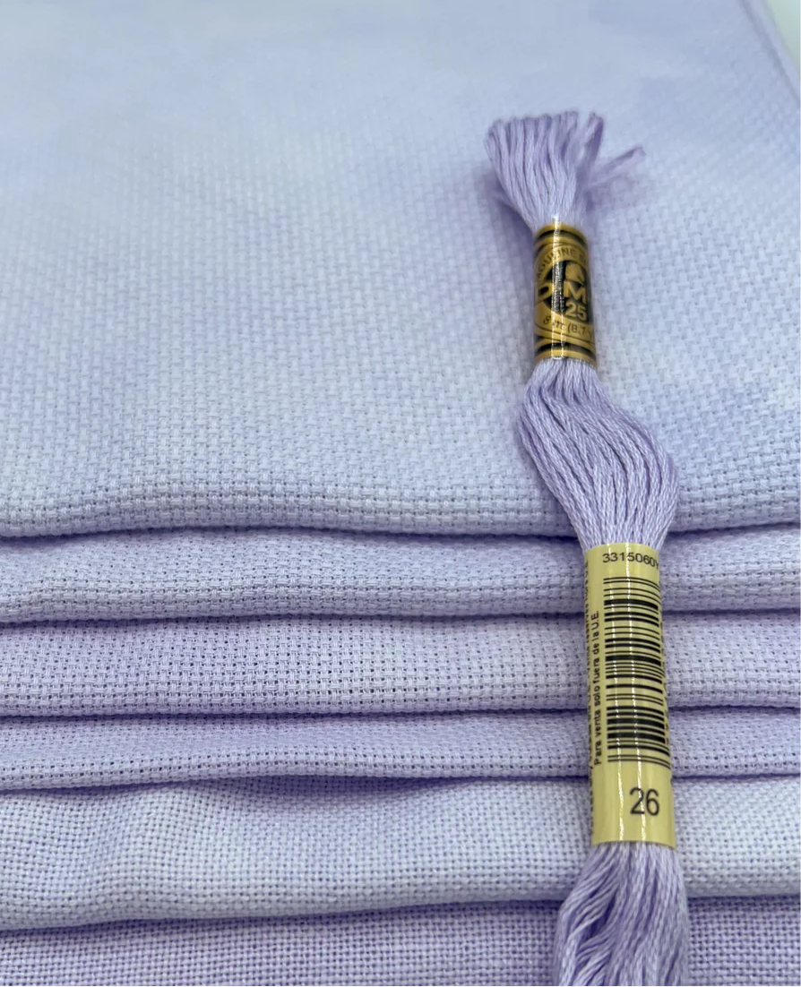 16 ct aida Violet Fizz by Atomic Ranch-17x26”