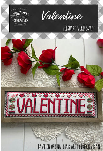 Valentine- February word Swap series- Stitching with the Housewives
