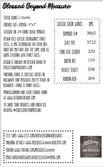 Blessed Beyond Measure- Stitching with the Housewives