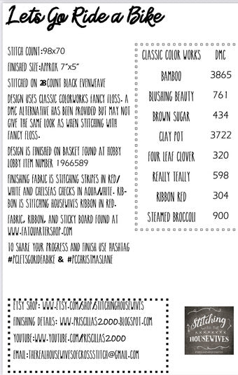 Christmas Lane - Let’s Go Ride a Bike series by Stitching w/ the Housewives