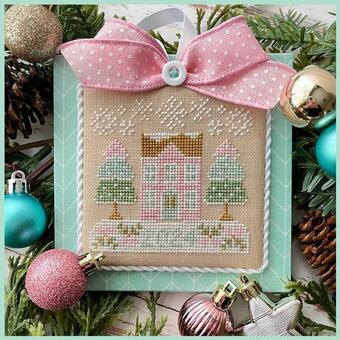 Christmas House-Country Cottage Ornaments Pastel Collection by Country Cottage Needleworks