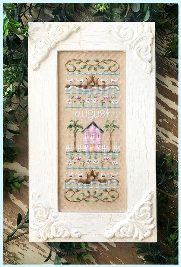 August Sampler of the Month by Country Cottage Needleworks