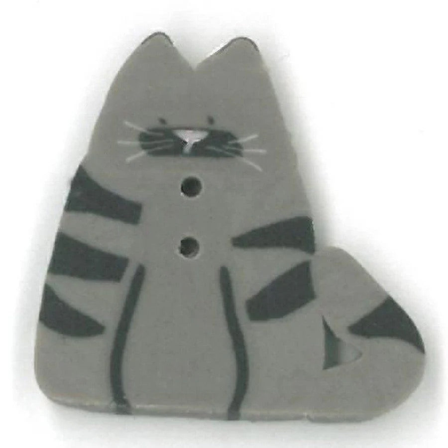 small tabby cat, 1206.S- Just Another Button Comapny