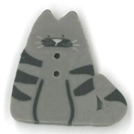 small tabby cat, 1206.S- Just Another Button Comapny
