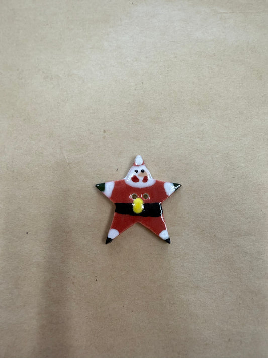 Star Santa button Mill Hill