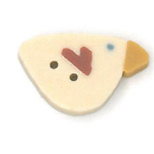 white sweetheart bird- Tiny- 1192.T- Just Another Button Company