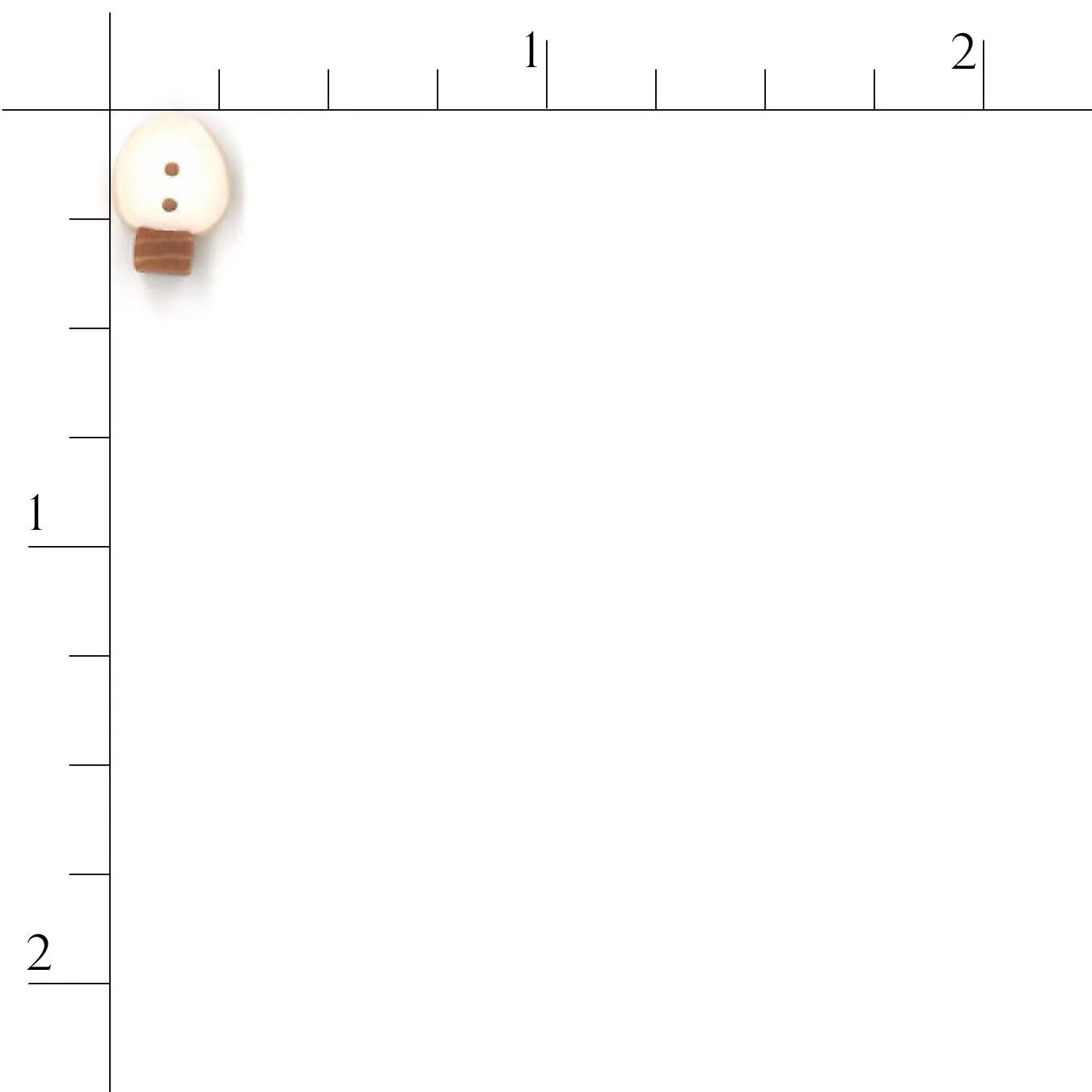 White Bulb, tiny - 4430.T- Just Another Button Company