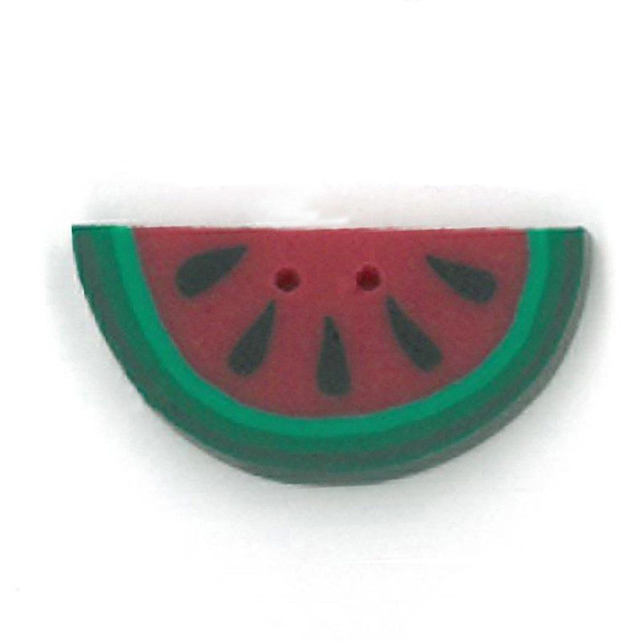 Red 1/2 watermelon, Small- 2201.S-Just Another Button Company