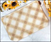 Burlap Mad for Plaid project bag