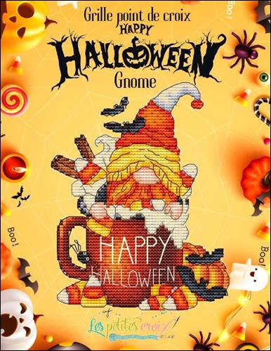 Happy Halloween Gnome - Les petites croix de Lucie