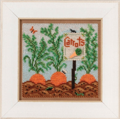Carrot Garden - Beads & Buttons Spring Series - Mill Hill