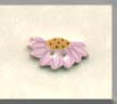 1/2 purple daisy, 86337, Mill Hill button