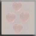 Mill Hill 12086 Small Channeled Heart Matte Roseline