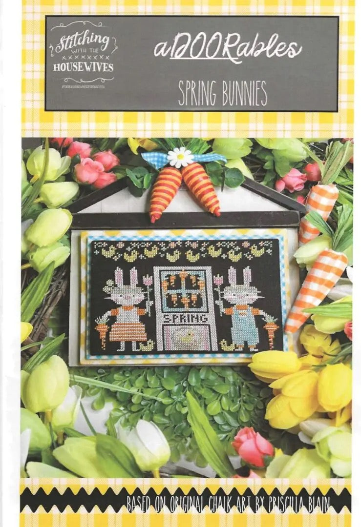 Spring Bunnies aDOORables by Stitching with the Housewives