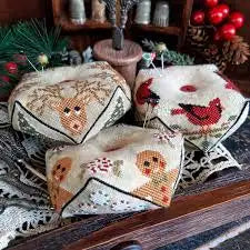 Christmas Biscornu Trio by Puntini Puntini