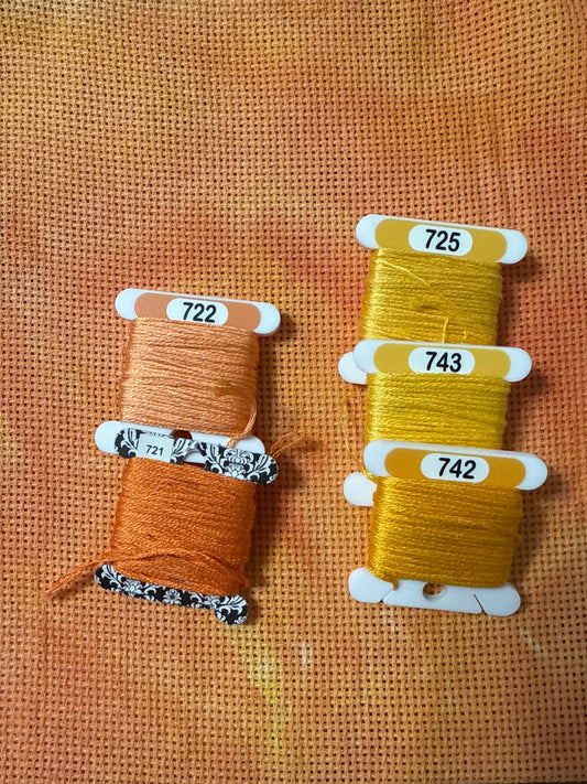 14 ct aida Louisiana Sunset- Stitchin’ Post original-7.5x15”