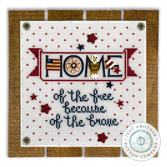 Home of the Free NeedlePrint & Play- Just Another Button Company