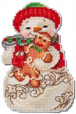 Snowman with Gingerbread by Jim Shore- JS20-2415- Mill Hill