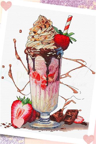 Strawberry Milkshake-Les Petite Croux de Lucie