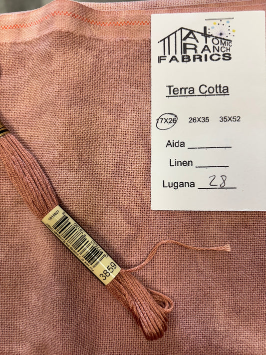 Terra Cotta 28 ct. Lugana by Atomic Ranch