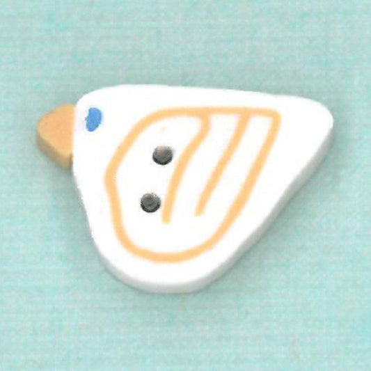 white bird, small- 1111.S- Just Another Button Comapany