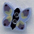 Lavender Butterfly Mill Hill Button- 86318