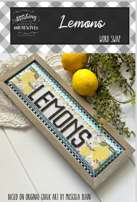 Lemons word swap series by Stitching with the Housewives