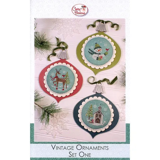 Vintage Ornaments Set One (1) by Cherry Blossoms