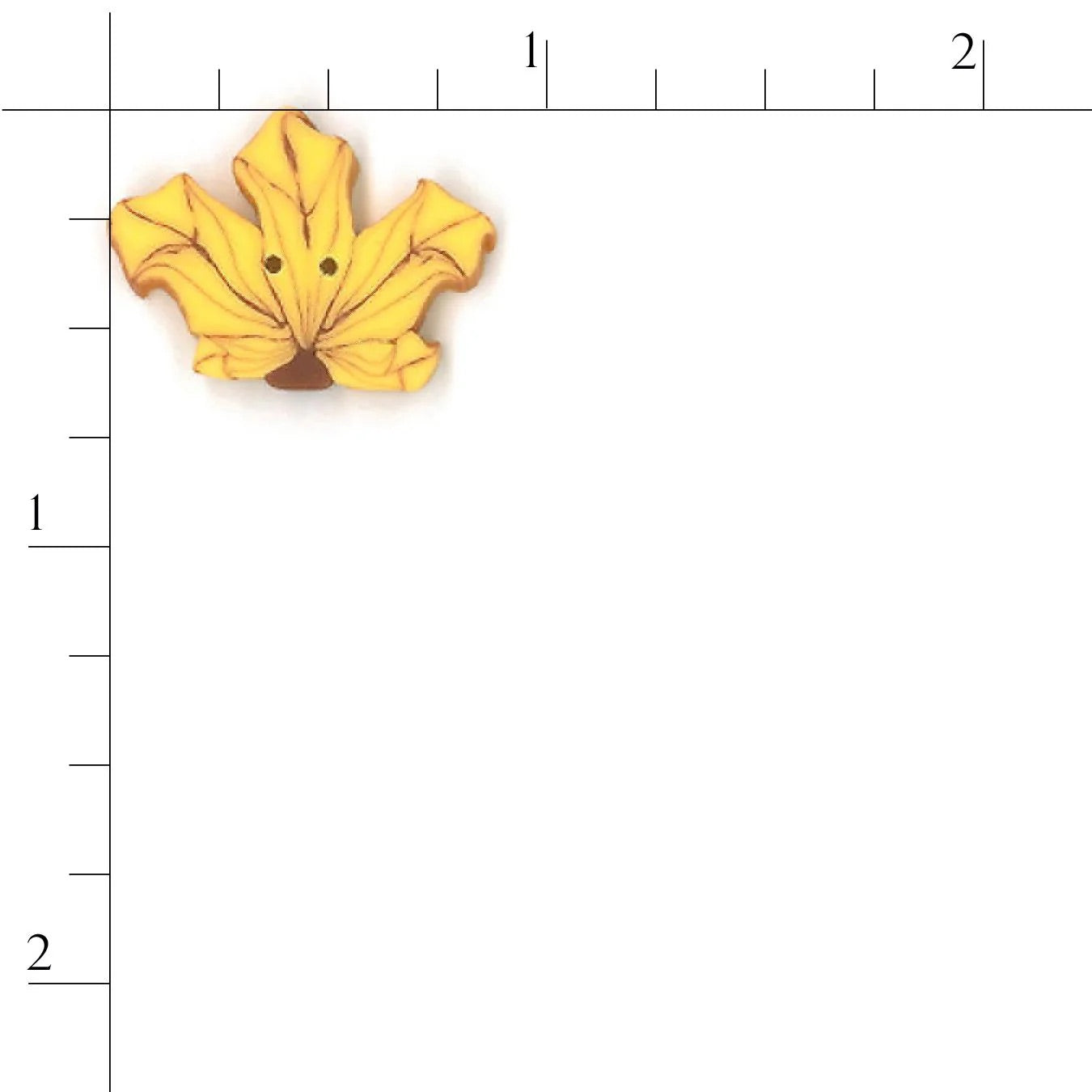 2274.S small YELLOW maple leaf Just Another Button Company