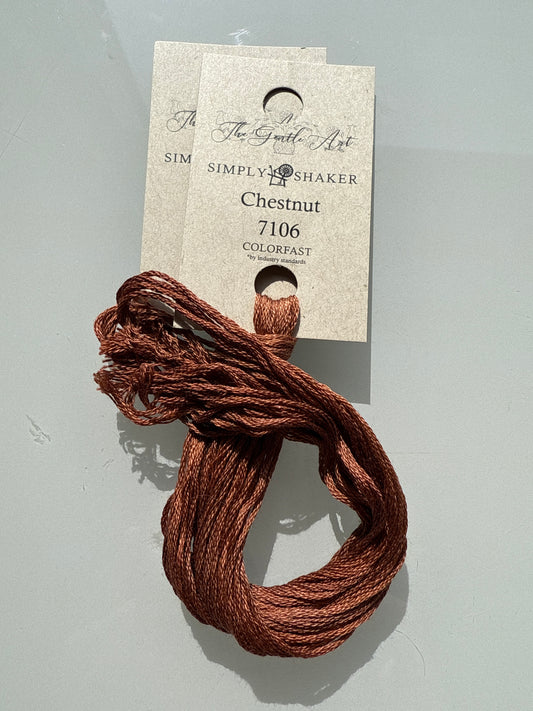 Chestnut #7106- The Gentle Art Simply Shaker Threads