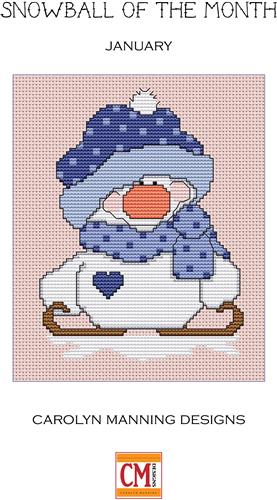January - Snowball of the Month - Carolyn Manning Designs