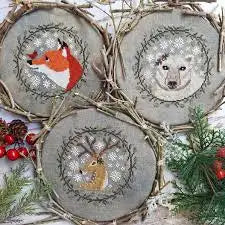 Winter Animal Trio by Puntini Puntini