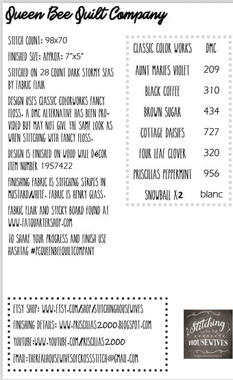 Queen Bee Quilt Company - Stitching with the Housewives