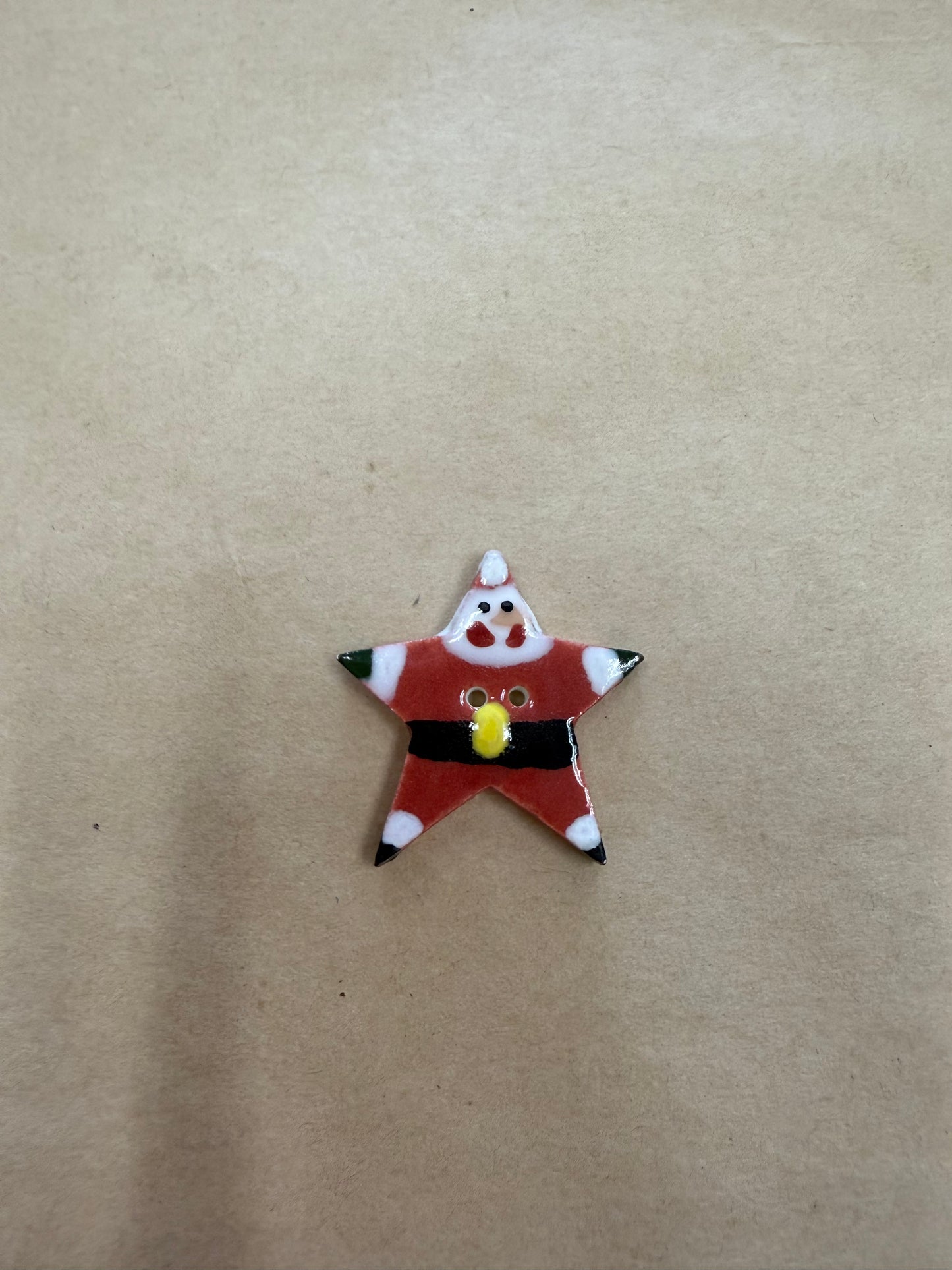 Star Santa button Mill Hill