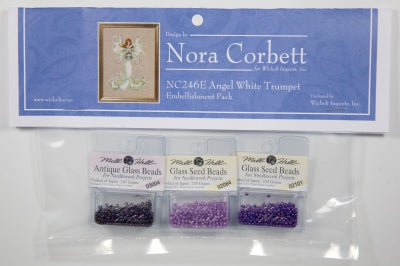 Angel White Trumpet Embellishment Pack - NC246E - Nora Corbett