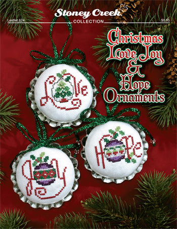 Christmas Love, Joy, and Hope Ornaments - Stoney Creek Collection