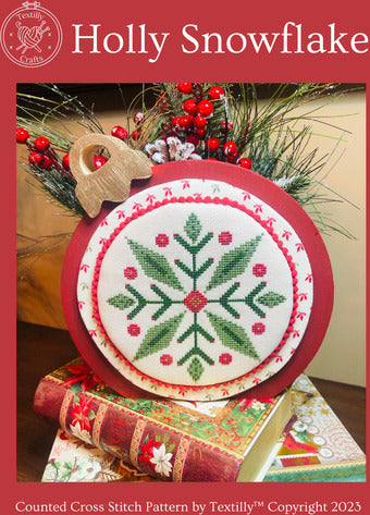 Holly Snowflake - Textilly Crafts