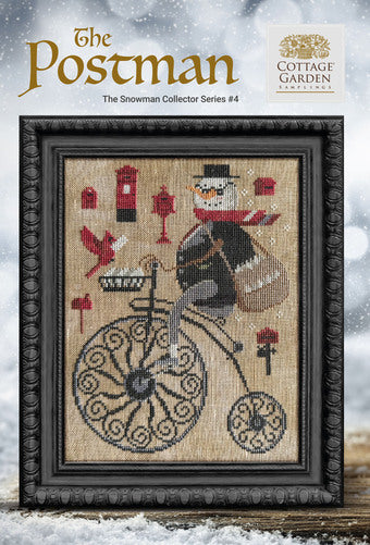 The Postman-The Snowman Collector #4 by Cottage Garden Samplings